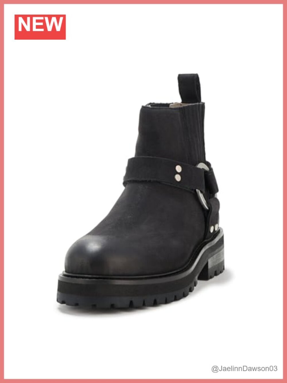 AllSaints Maddie Pull-On Ankle Boots Leather Comfortable Everyday